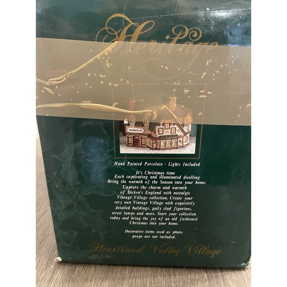 Dickens Keepsakes Roadhouse inn Porcelain Lighted House Light Kit - Picture 5 of 16